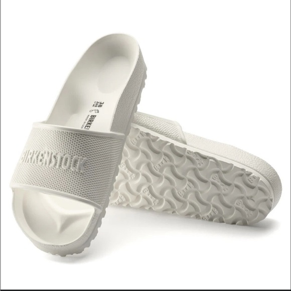 Birkenstock Shoes - Birkenstock Barbados Essentials Slide Sandal white size 42